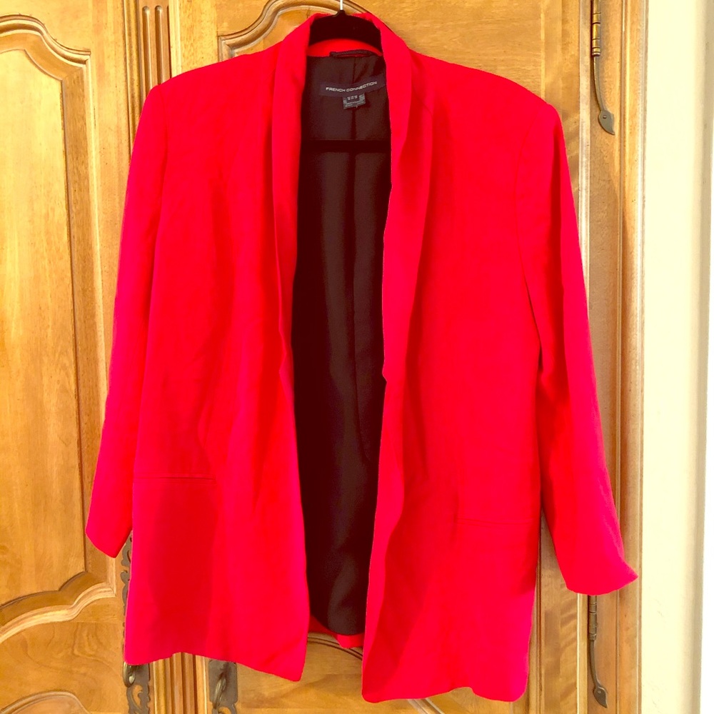 Size 12 red blazer French Connection